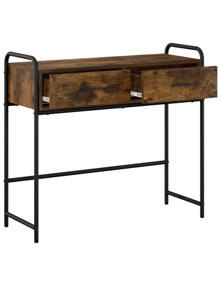 Tavolo consolle Rovere Fumo 90 x 33 x 80,5 cm