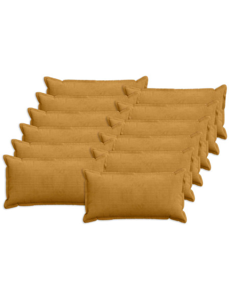 Federa 12 pz HOUTEN Giallo 40 x 80 cm corduroy