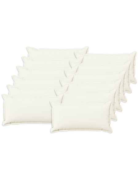 Federa 12 pcs HOUTEN Bianco 40 x 80 cm Lino