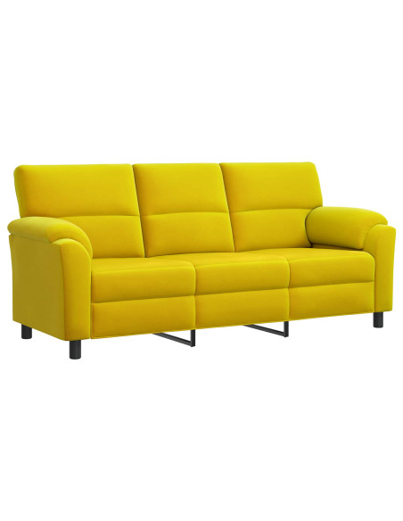 Set di divani 3 pcs Giallo Velluto