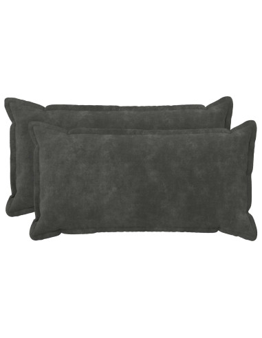 Federa 2 pcs HOUTEN Antracite 40 x 80 cm Fleece in microfibra