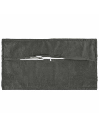 Federa 2 pcs HOUTEN Antracite 40 x 80 cm Fleece in microfibra