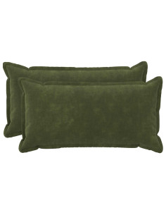 Federa 2 pcs HOUTEN Verde 40 x 70 cm Fleece in microfibra