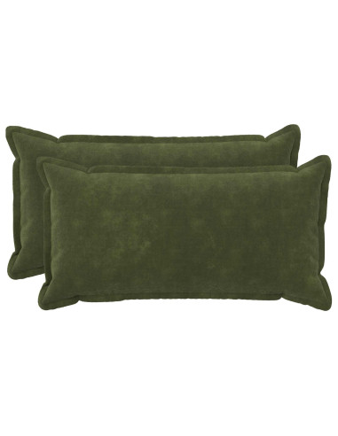 Federa 2 pcs HOUTEN Verde 40 x 70 cm Fleece in microfibra
