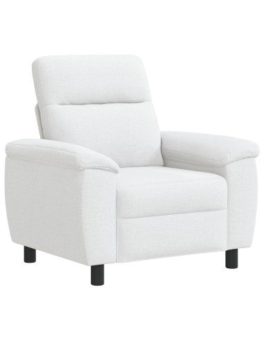 Set di divani 3 pcs Bianco Tessuto