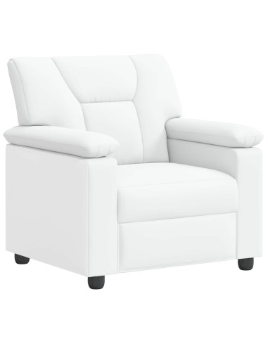 Set di divani 3 pcs Bianco Similpelle