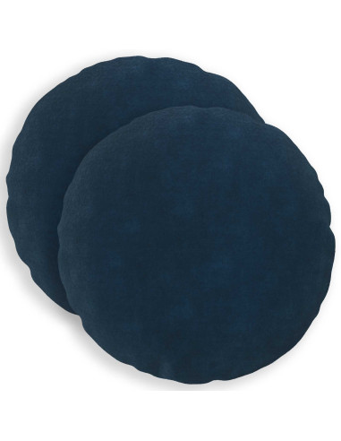 Federa 2 pcs HEERLEN Blu Ø 30 cm Fleece in microfibra