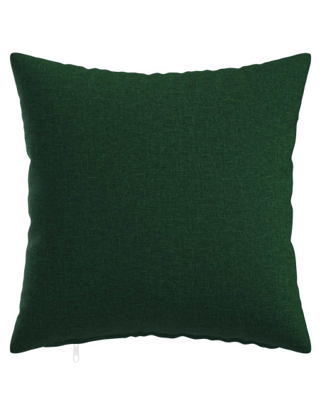Federa 2 pz HEERLEN Verde Scuro 50 x 50 cm Tessuto