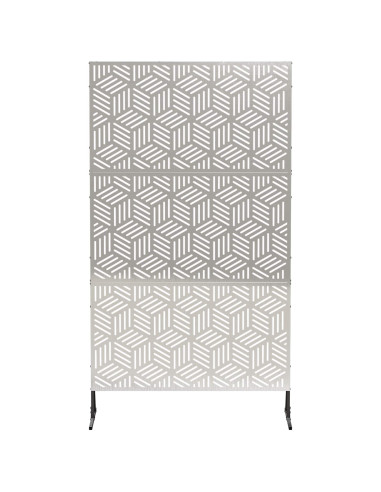 Schermo per Privacy 100 x 50 x 180 cm Acciaio Inox Argento