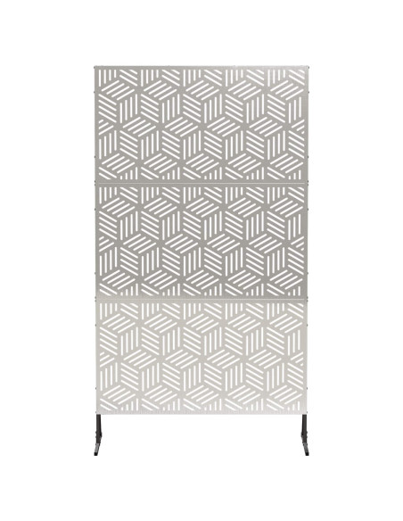 Schermo per Privacy 100 x 50 x 180 cm Acciaio Inox Argento