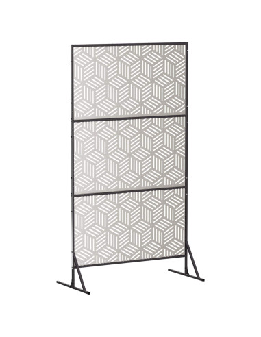 Schermo per Privacy 100 x 50 x 180 cm Acciaio Inox Argento
