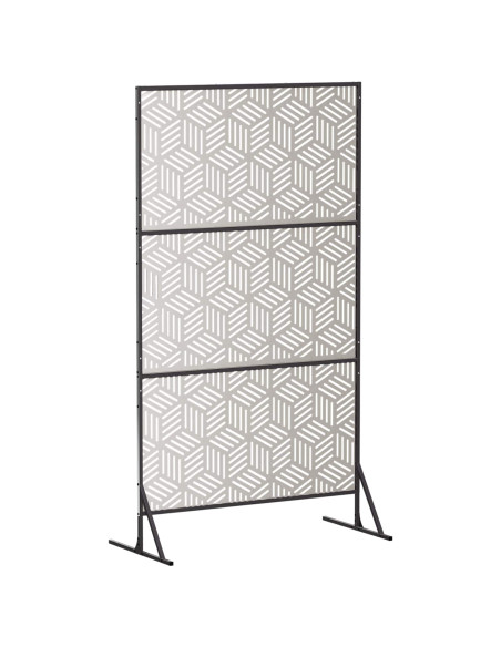 Schermo per Privacy 100 x 50 x 180 cm Acciaio Inox Argento