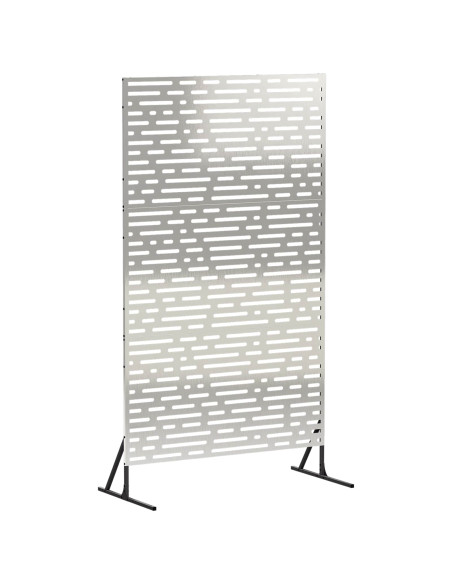 Schermo per Privacy 100 x 50 x 180 cm Acciaio Inox Argento