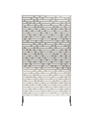 Schermo per Privacy 100 x 50 x 180 cm Acciaio Inox Argento