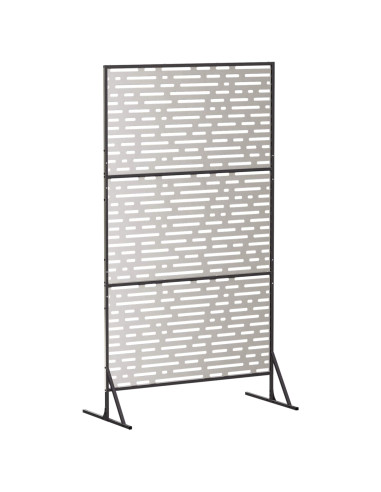 Schermo per Privacy 100 x 50 x 180 cm Acciaio Inox Argento