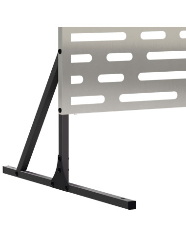 Schermo per Privacy 100 x 50 x 180 cm Acciaio Inox Argento