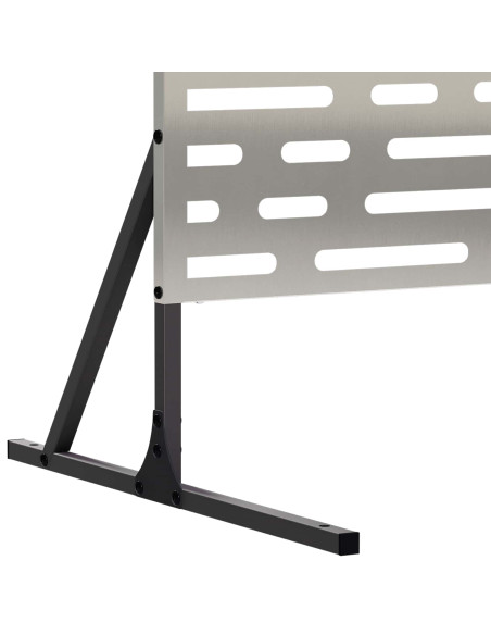Schermo per Privacy 100 x 50 x 180 cm Acciaio Inox Argento