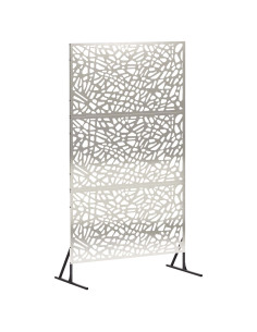 Schermo per Privacy 100 x 50 x 180 cm Acciaio Inox Argento 2