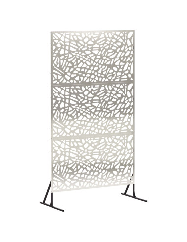 Schermo per Privacy 100 x 50 x 180 cm Acciaio Inox Argento