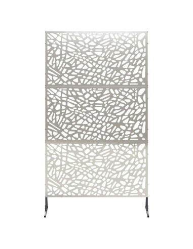Schermo per Privacy 100 x 50 x 180 cm Acciaio Inox Argento