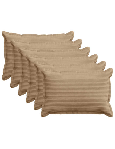 Federa 6 pz HOUTEN Marrone 50 x 80 cm corduroy