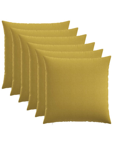 Federa 6 pz HEERLEN Verde chiaro 65 x 65 cm Tessuto