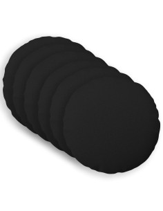 Federa 6 pz HEERLEN Nero Ø 60 cm Tessuto