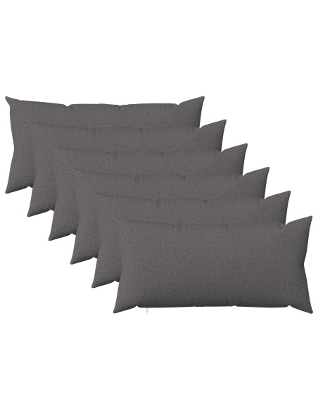 Federa 6 pz HEERLEN Grigio Chiaro 40 x 70 cm Tessuto