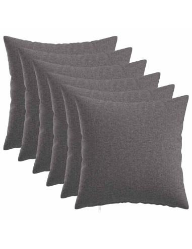 Federa 6 pz HEERLEN Grigio Chiaro 30 x 30 cm Tessuto