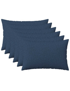 Federa 6 pz HEERLEN Blu 50 x 70 cm Tessuto
