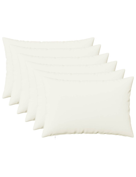 Federa 6 pz HEERLEN Bianco 50 x 80 cm Tessuto