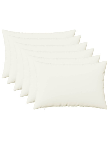 Federa 6 pz HEERLEN Bianco 50 x 75 cm Tessuto