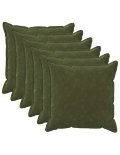 Federa 6 pcs HOUTEN Verde 65 x 65 cm Fleece in microfibra 2