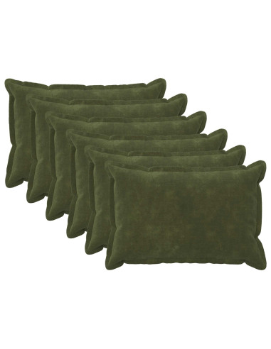 Federa 6 pcs HOUTEN Verde 50 x 80 cm Fleece in microfibra
