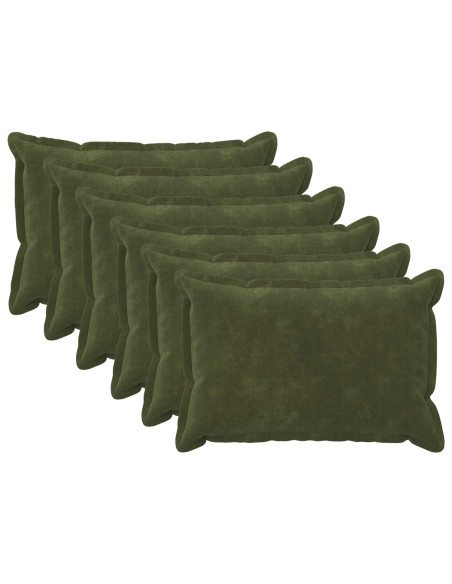 Federa 6 pcs HOUTEN Verde 50 x 80 cm Fleece in microfibra