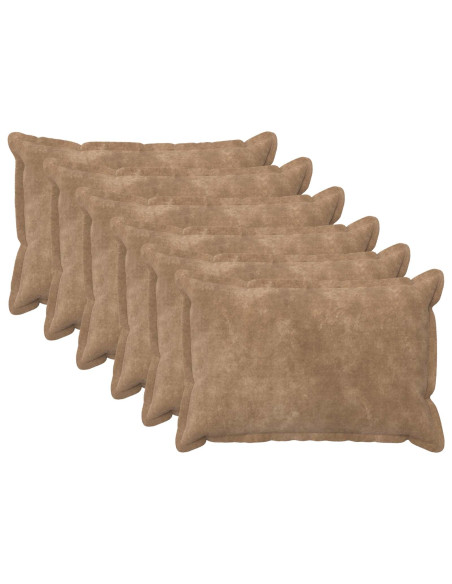 Federa 6 pcs HOUTEN Tortora 50 x 75 cm Fleece in microfibra