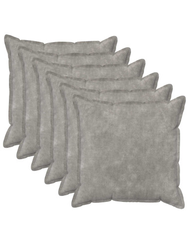 Federa 6 pcs HOUTEN Grigio Chiaro 55 x 55 cm