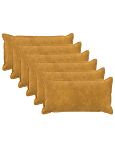 Federa 6 pcs HOUTEN Giallo 40 x 80 cm Fleece in microfibra