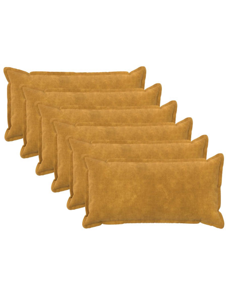 Federa 6 pcs HOUTEN Giallo 40 x 80 cm Fleece in microfibra