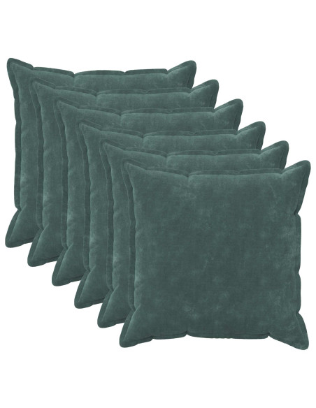 Federa 6 pcs HOUTEN Blu mare 60 x 60 cm Fleece in microfibra