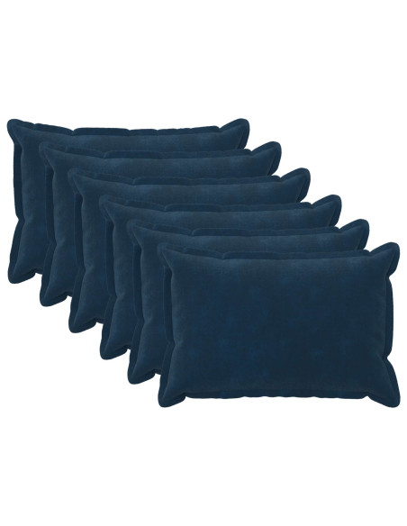 Federa 6 pcs HOUTEN Blu 50 x 80 cm Fleece in microfibra