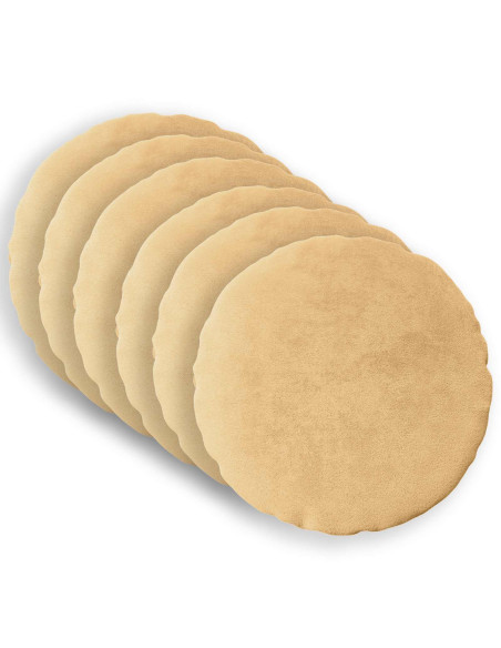 Federa 6 pcs HEERLEN Tortora Ø 30 cm Flanella