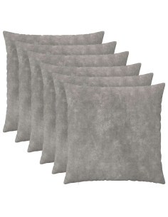 Federa 6 pcs HEERLEN Grigio Chiaro 55 x 55 cm