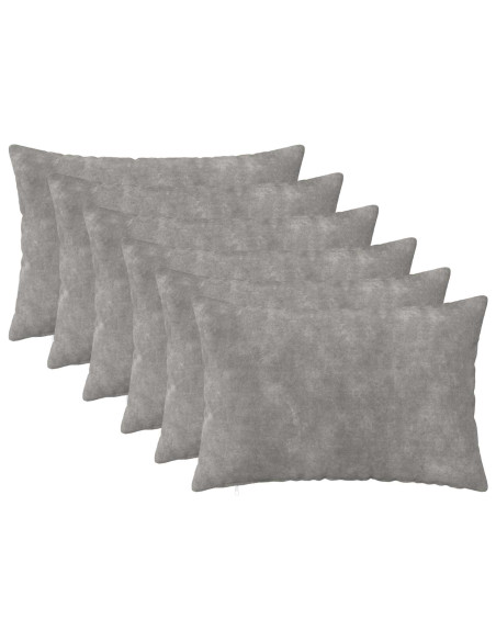 Federa 6 pcs HEERLEN Grigio Chiaro 40 x 60 cm