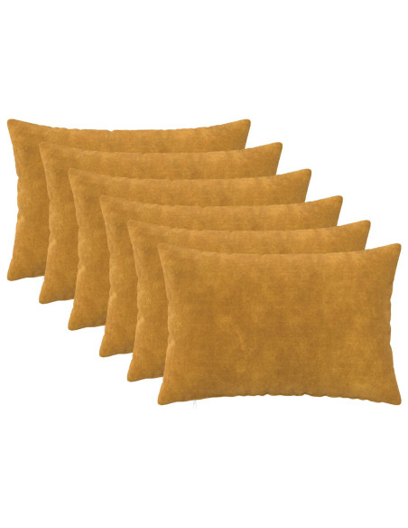 Federa 6 pcs HEERLEN Giallo 30 x 50 cm Fleece in microfibra