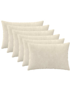 Federa 6 pcs HEERLEN Crema 50 x 70 cm Fleece in microfibra