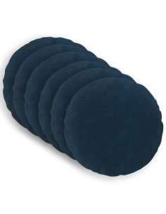 Federa 6 pcs HEERLEN Blu Ø 50 cm Fleece in microfibra