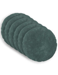 Federa 6 pcs HEERLEN Blu mare Ø 50 cm Fleece in microfibra