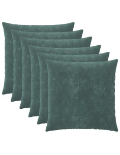Federa 6 pcs HEERLEN Blu mare 70 x 70 cm Fleece in microfibra