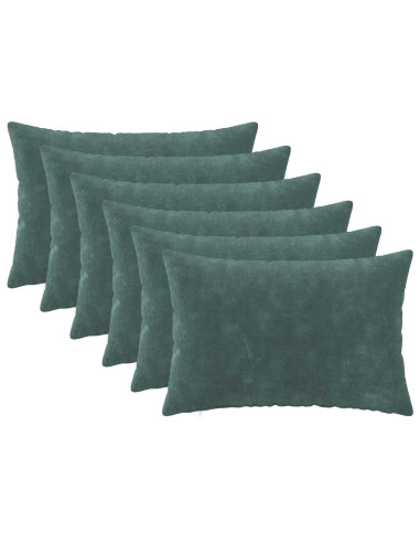 Federa 6 pcs HEERLEN Blu mare 50 x 80 cm Fleece in microfibra